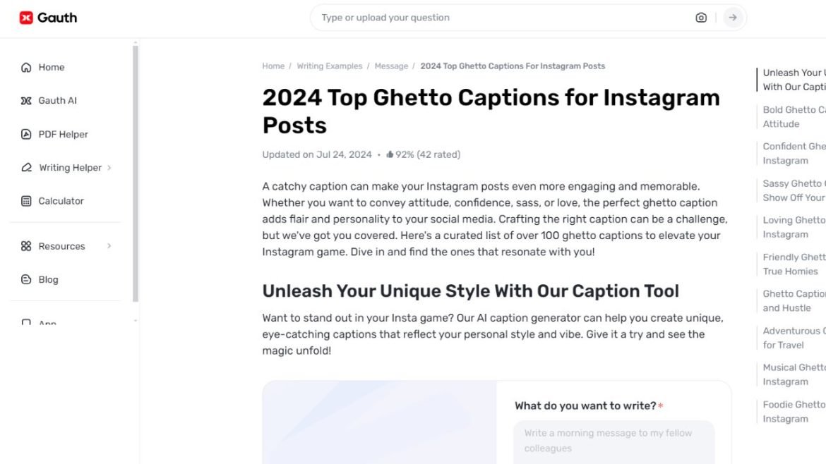 How-Gauth-Simplifies-Creating-Unique-Ghetto-Captions-for-Instagram